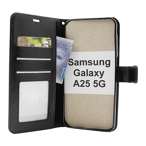 Crazy Horse Wallet Samsung Galaxy A25 5G (SM-A256B/DS) Brun