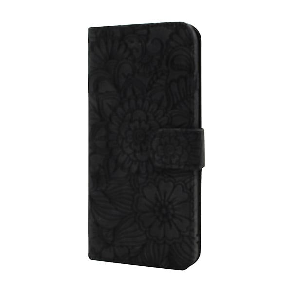 Flower Standcase Wallet iPhone 6 Plus / 7 Plus / 8 Plus Blå