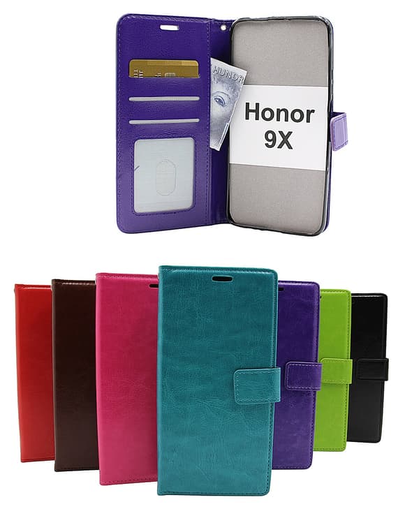 Crazy Horse Wallet Honor 9X Turkos