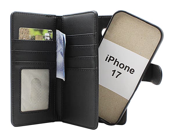 Skimblocker iPhone 17 XL Magnet Plånboksfodral Mörkblå