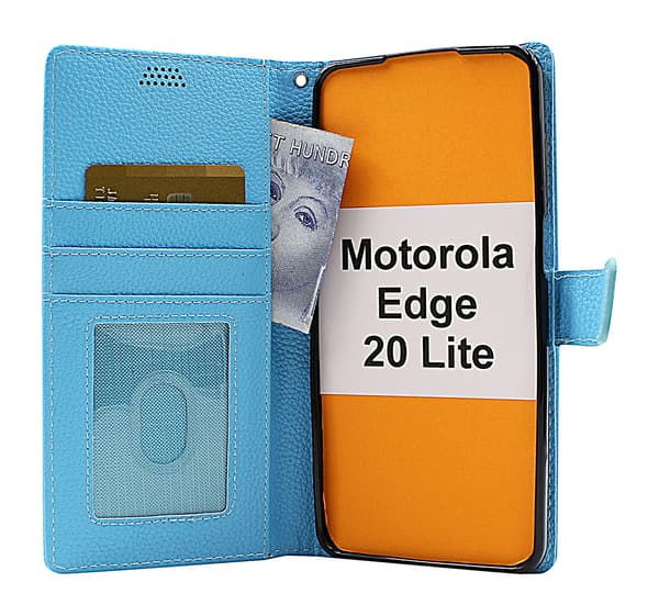 New Standcase Wallet Motorola Edge 20 Lite Hotpink