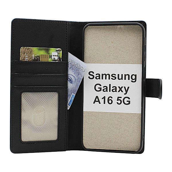 Skimblocker Samsung Galaxy A16 / A16 5G Magnetfodral Mörkröd