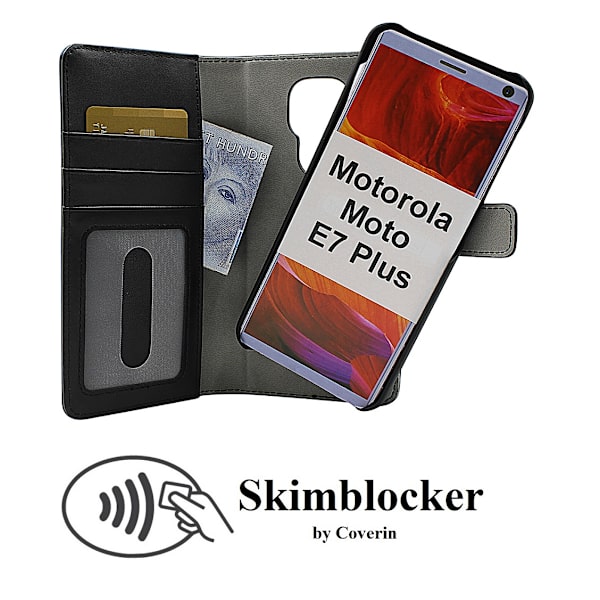 Skimblocker Magnet Fodral Motorola Moto E7 Plus (XT2081-2)
