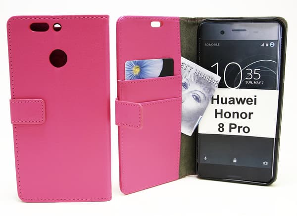 Standcase Wallet Huawei Honor 8 Pro Hotpink