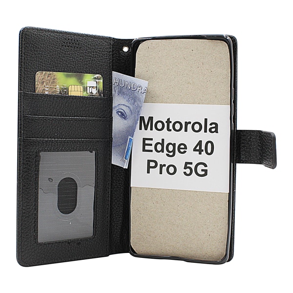 New Standcase Wallet Motorola Edge 40 Pro 5G Svart