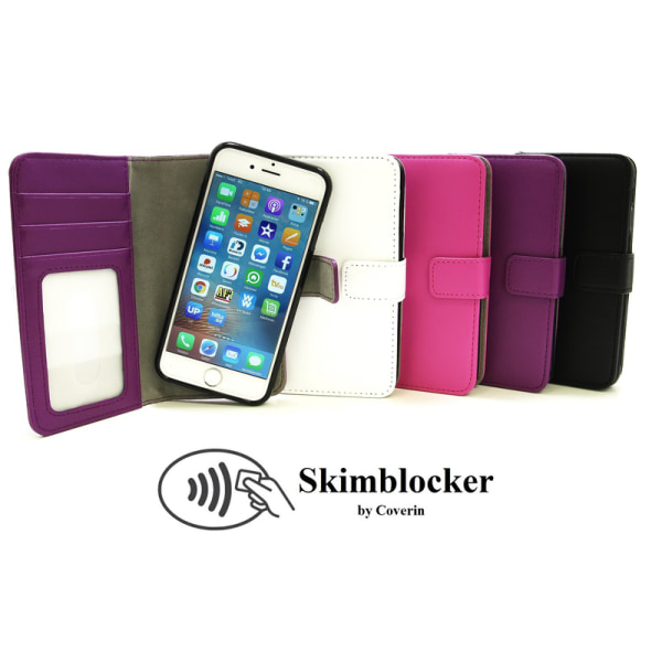 Skimblocker Magnet Wallet iPhone 7 Lila G632