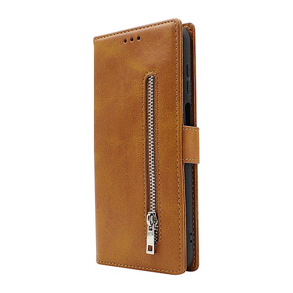 Zipper Standcase Wallet Motorola Moto E32s Svart