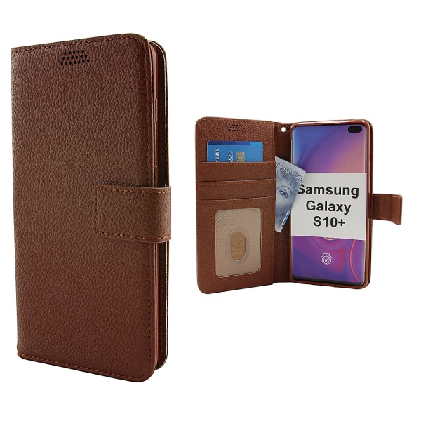 Standcase Wallet Samsung Galaxy S10+ (G975F) Brun