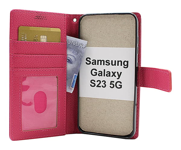New Standcase Wallet Samsung Galaxy S23 5G Svart