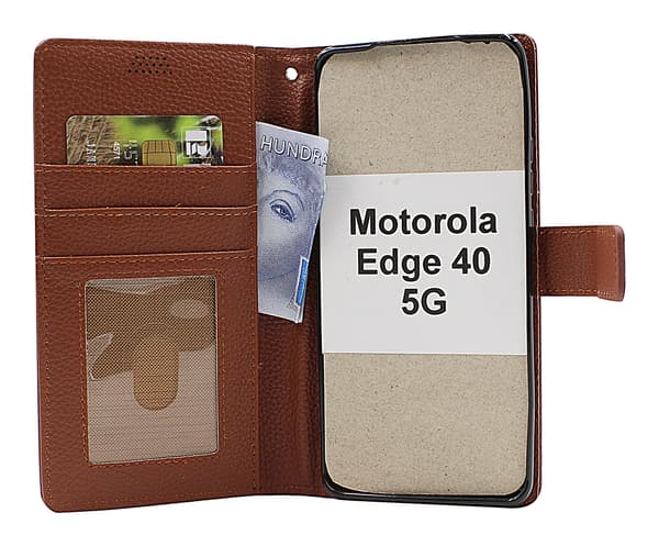 New Standcase Wallet Motorola Edge 40 5G Lila