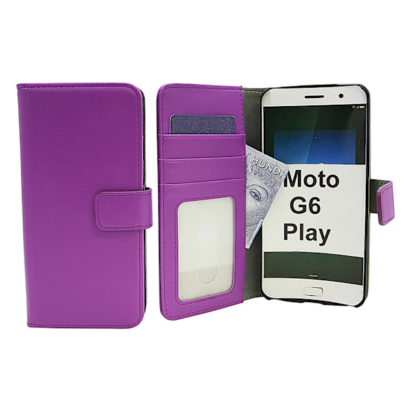 Skimblocker Magnet Wallet Motorola Moto G6 Play Lila