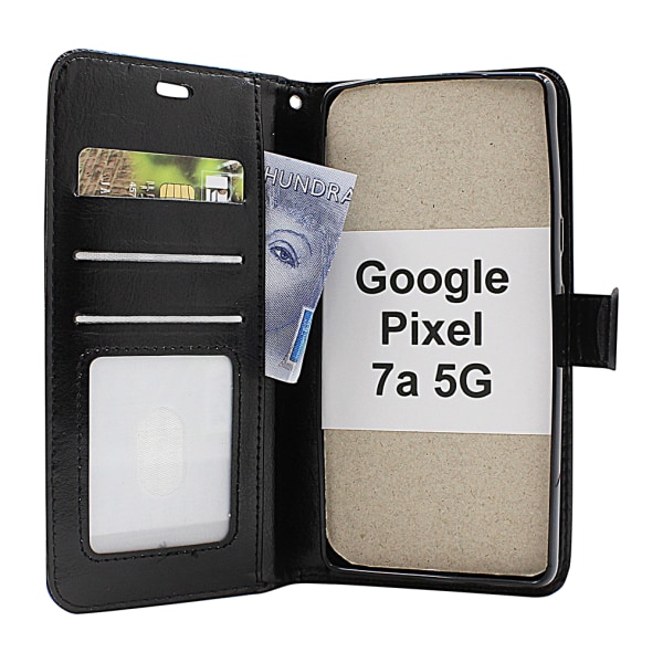 Crazy Horse Wallet Google Pixel 7a 5G Röd