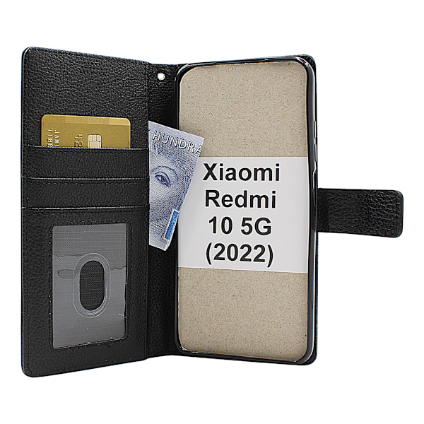 New Standcase Wallet Xiaomi Redmi 10 5G (2022) Brun
