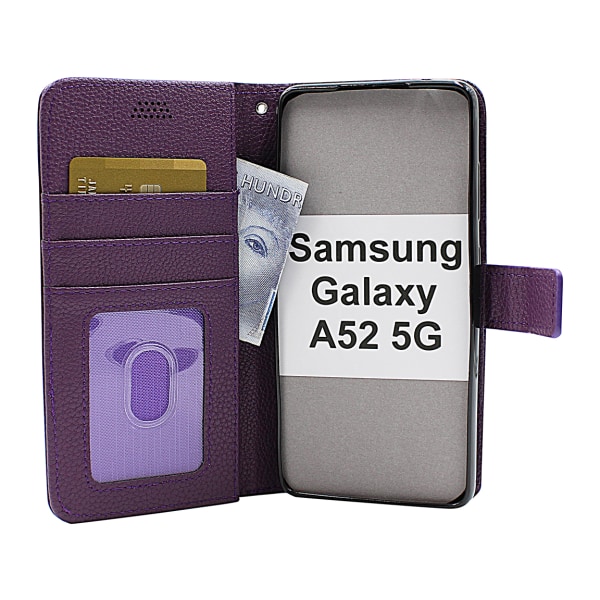 New Standcase Wallet Samsung Galaxy A52 5G (A525F / A526B) Brun