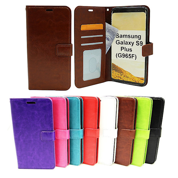 Crazy Horse Wallet Samsung Galaxy S9 Plus (G965F) Röd