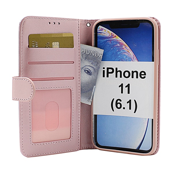 Zipper Standcase Wallet iPhone 11 (6.1) Brun