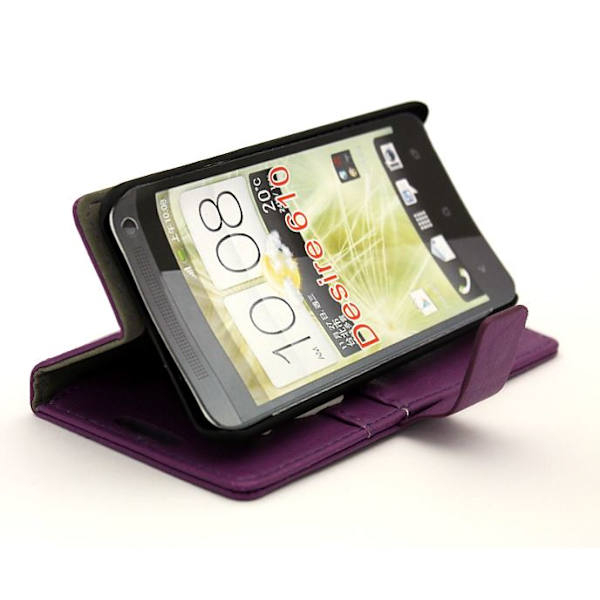 Standcase wallet HTC Desire 610 Lila