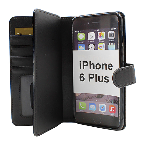 Skimblocker XL Magnet Wallet iPhone 6/7/8 Plus (Svart)