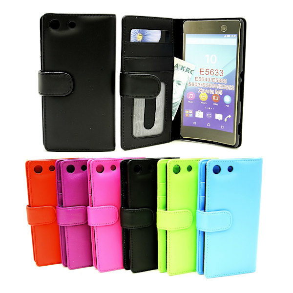 Plånboksfodral Sony Xperia M5 (E5603 / E5633) Röd