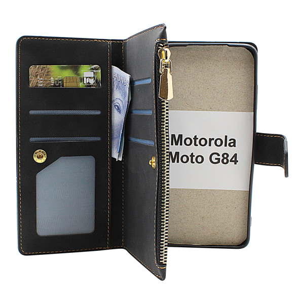 XL Standcase Lyxfodral Motorola Moto G84 Vinröd