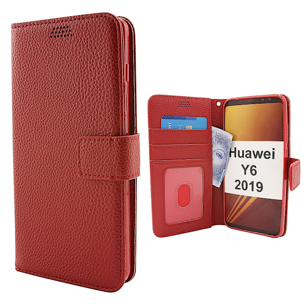 New Standcase Wallet Huawei Y6 2019 Röd