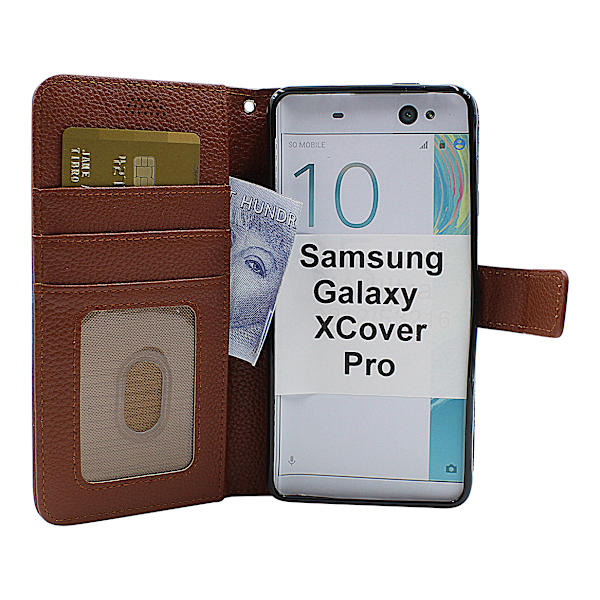 New Standcase Wallet Samsung Galaxy XCover Pro (G715F/DS) Brun