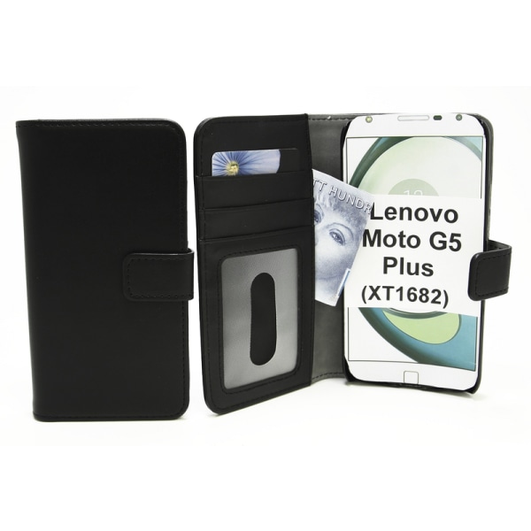 Magnet Wallet Lenovo Moto G5 Plus (XT1683) Svart