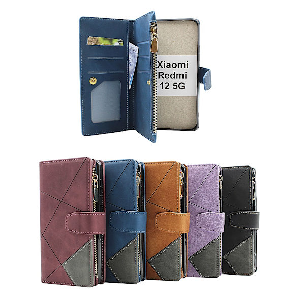 XL Standcase Lyxfodral Xiaomi Redmi 12 5G Svart