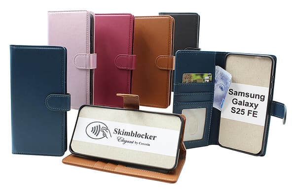Skimblocker Samsung Galaxy S25 FE Plånboksfodral Happy Cherry