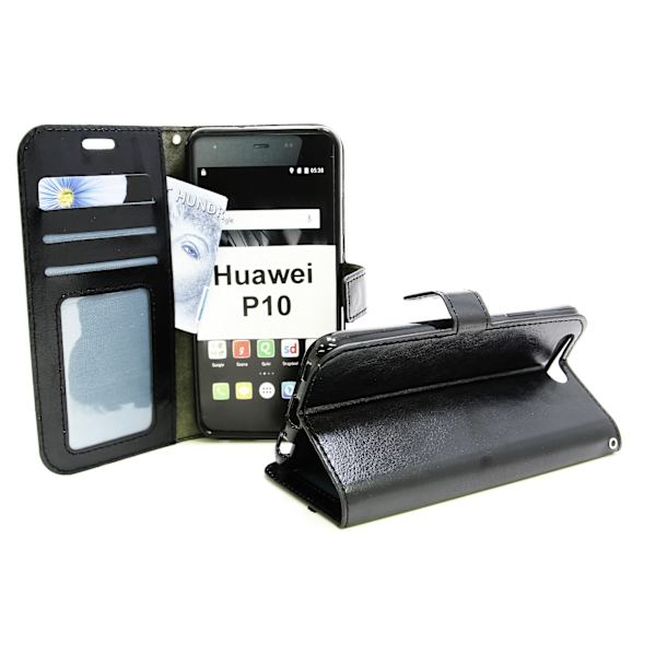 Crazy Horse Wallet Huawei P10 (VTR-L09) Svart