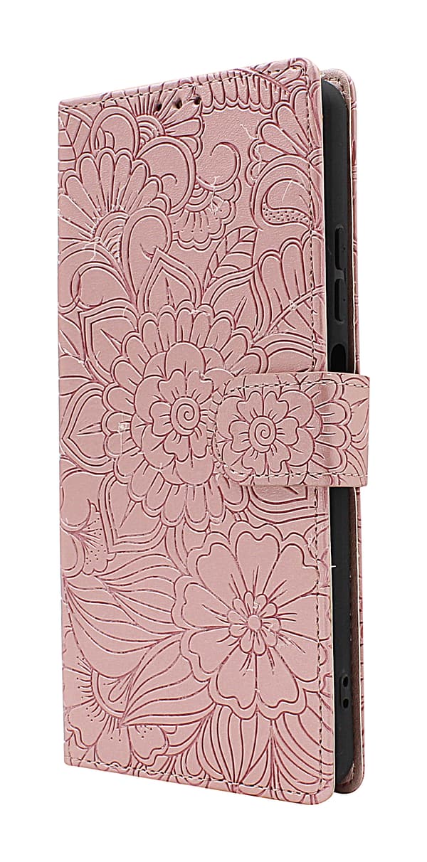 Flower Standcase Wallet Xiaomi Redmi Note 11 Pro 5G Blå