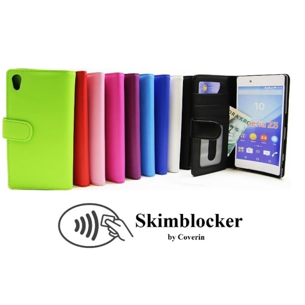 Skimblocker Plånboksfodral Sony Xperia Z5 (E6653)