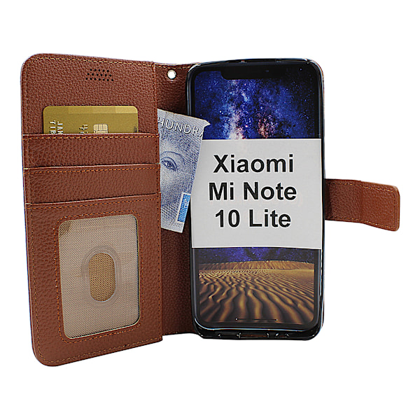 New Standcase Wallet Xiaomi Mi Note 10 Lite Brun