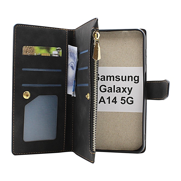 XL Standcase Lyxfodral Samsung Galaxy A14 5G Brun