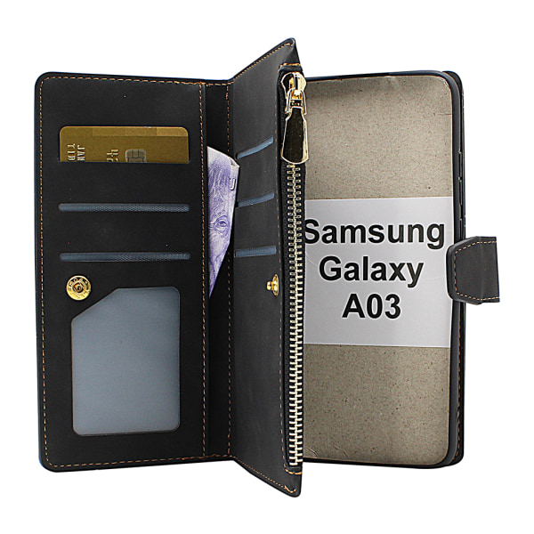 XL Standcase Lyxfodral Samsung Galaxy A03 (A035G/DS) Brun