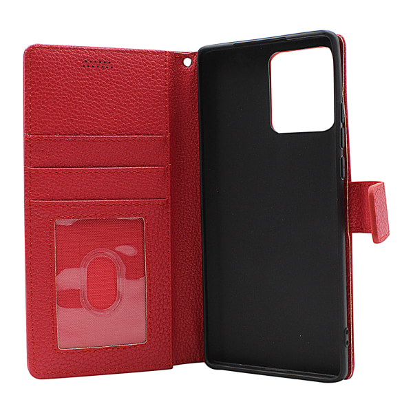 New Standcase Wallet Motorola Edge 30 Ultra 5G Röd