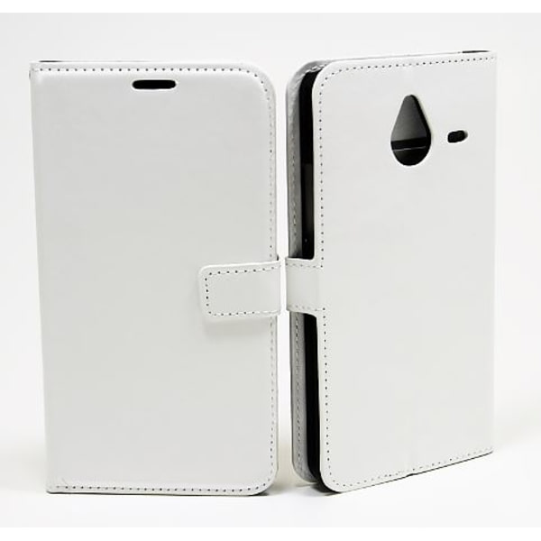 Crazy Horse wallet Microsoft Lumia 640 XL Vit