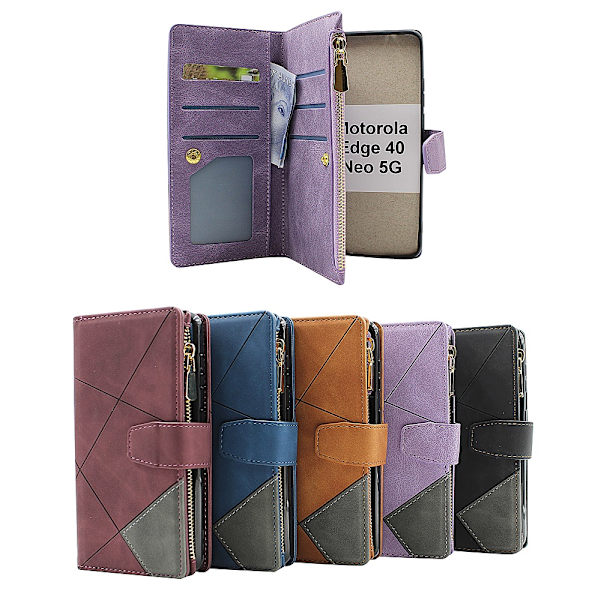 XL Standcase Lyxfodral Motorola Edge 40 Neo 5G Brun