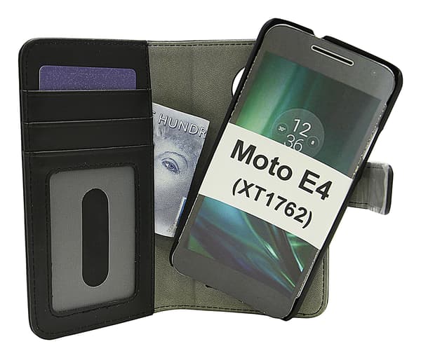 Magnet Wallet Moto E4 / Moto E (4th gen) (XT1762) Svart