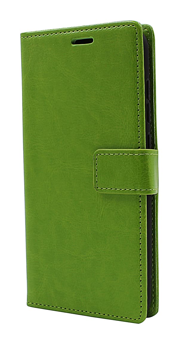 Crazy Horse Wallet Xiaomi Redmi Note 9 Grön