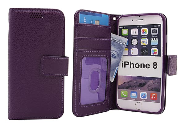 New Standcase Wallet iPhone 8 Lila G764