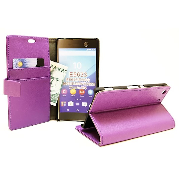 Standcase Wallet Sony Xperia M5 (E5603 / E5633) Lila