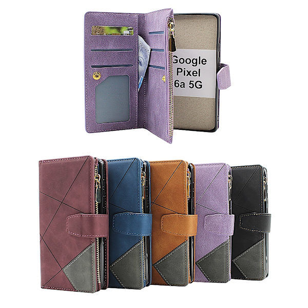 XL Standcase Lyxfodral Google Pixel 6a 5G Vinröd