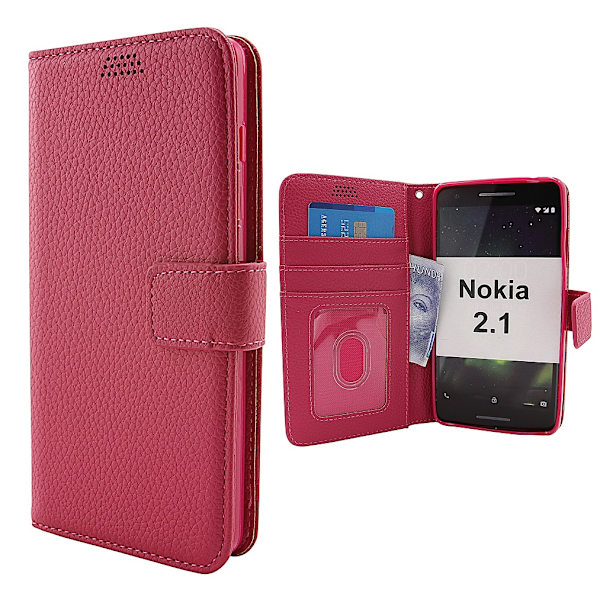 New Standcase Wallet Nokia 2.1 Hotpink