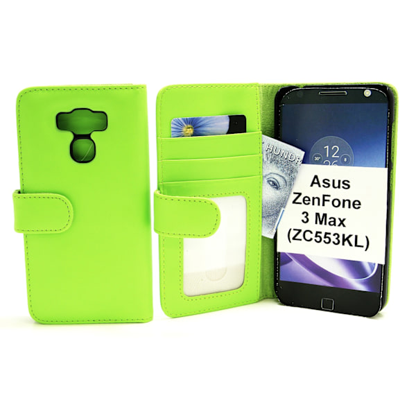Plånboksfodral Asus ZenFone 3 Max (ZC553KL) Grön