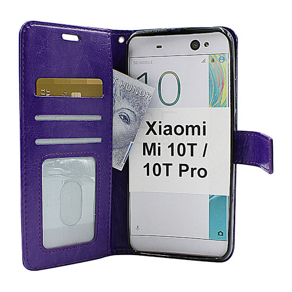 Crazy Horse Wallet Xiaomi Mi 10T / Mi 10T Pro (Svart) Svart