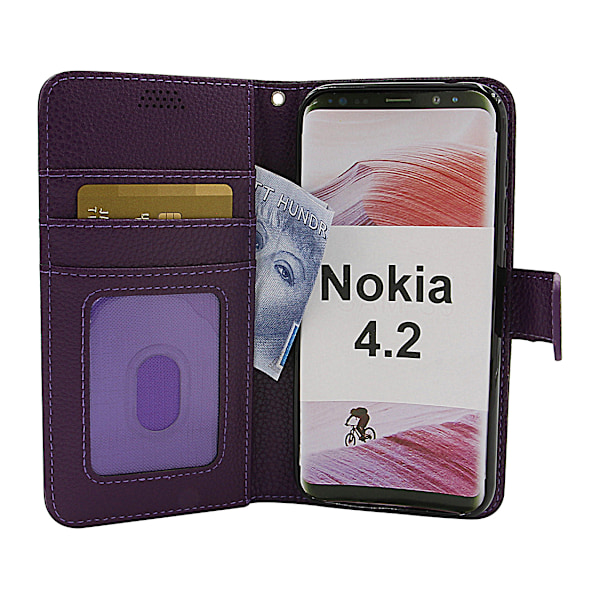New Standcase Wallet Nokia 4.2 Lila
