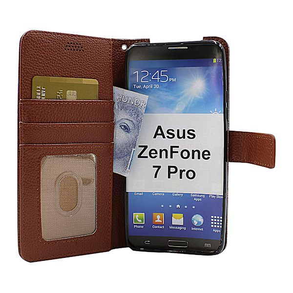 New Standcase Wallet Asus ZenFone 7 Pro (ZS671KS) (Svart) Svart