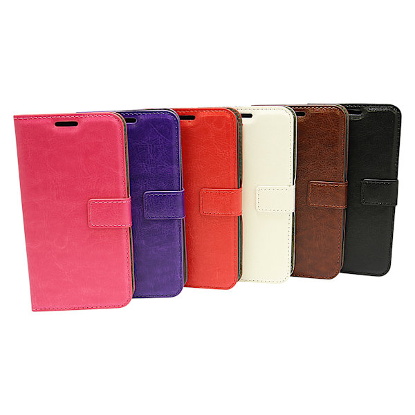 Crazy Horse Wallet Moto C Plus Svart