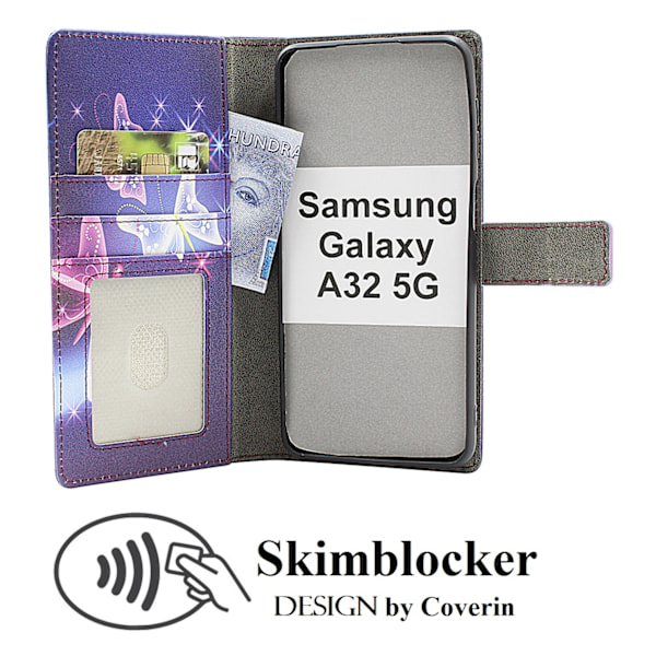Skimblocker Samsung Galaxy A32 5G Plånboksfodral Design